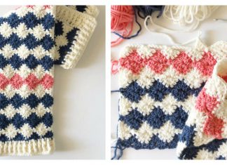 Harlequin Stitch Blanket Free Crochet Pattern