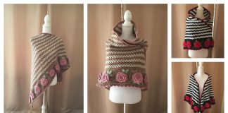 Rambling Roses Shawl Free Crochet Pattern and Video Tutorial