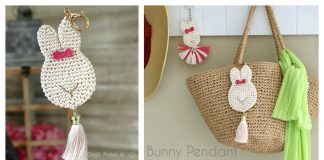 Bunny Pendant Keychain Free Crochet Pattern