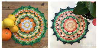 Citrus Mandala Free Crochet Pattern