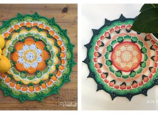 Citrus Mandala Free Crochet Pattern