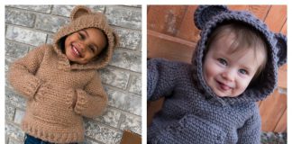 Kids Hoodie Free Crochet Pattern