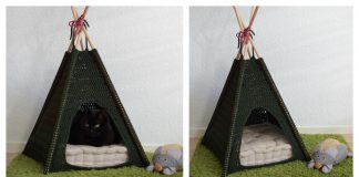 Pet Teepee Tent Free Crochet Pattern