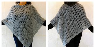 Wrapped Pearl Poncho Free Crochet Pattern