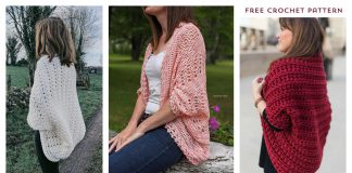 Easy Cocoon Shrug Free Crochet Pattern