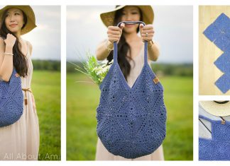 Granny Squares Market Bag Free Crochet Pattern