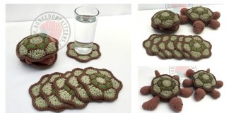 Turtle Coaster Sets Crochet Pattern