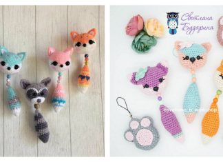 Amigurumi Fox Pendant Keychain Free Crochet Pattern