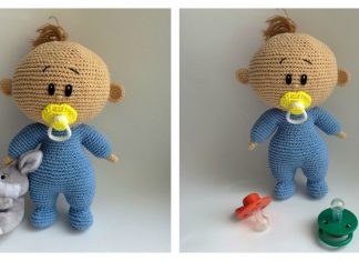 Amigurumi Baby with Dummy Free Crochet Pattern