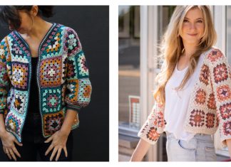 Granny Square Cardigan Free Crochet Pattern