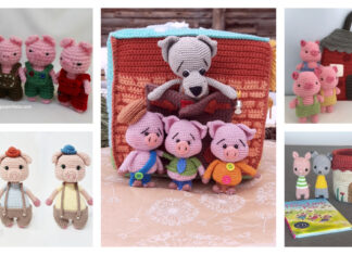 Three Little Pigs Playset Crochet Patterns