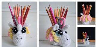 Unicorn Jar Cover Free crochet pattern