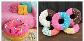 Donut Cushion Free Crochet Pattern