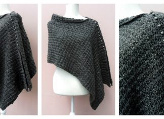 Voguish Poncho Free Crochet Pattern