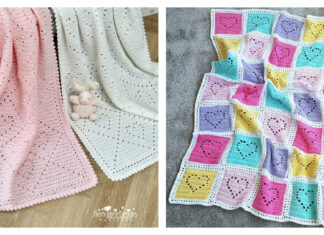 10+ Lace Heart Baby Blanket Crochet Patterns
