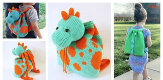 Dino Kids Backpack Crochet Pattern