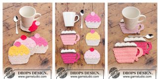 Cupcake Coasters Free Crochet Pattern