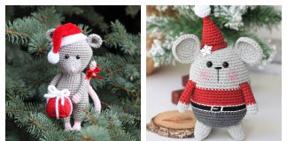 Christmas Mouse Free Crochet Pattern