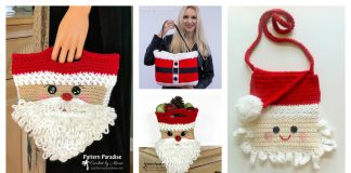 Christmas Santa Bag Free Crochet Pattern