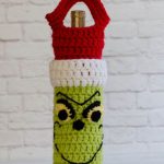 Grinch Wine Cozy Free Crochet Pattern