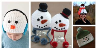 Snowman Hat Free Crochet Pattern