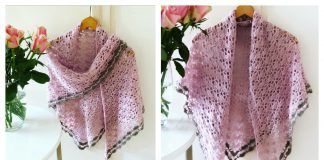 Triangle Lace Shawl Free Crochet Pattern