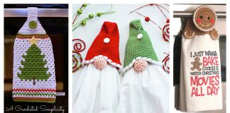 Christmas Kitchen Towel and Towel Topper Free Crochet Pattern