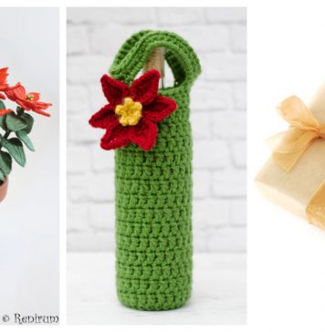 Crochet Poinsettia Flower Free Pattern
