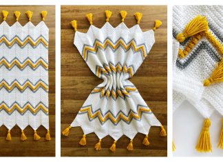 Drops of Heaven Chevron Blanket Free Crochet Pattern