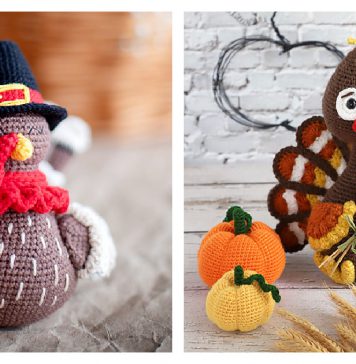 Turkey Amigurumi Free Crochet Pattern and Paid