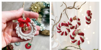 10+ Mini Christmas Wreath Crochet Patterns