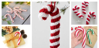 8 Christmas Candy Cane Crochet Patterns