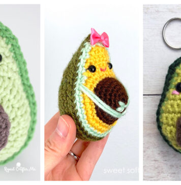 Adorable Avocado Amigurumi Free Crochet Patterns