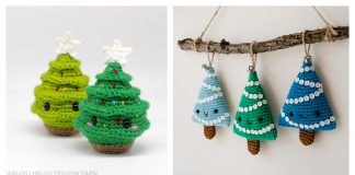 Christmas Tree Ornament Free Crochet Pattern