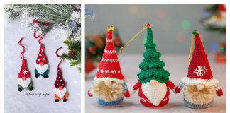 Gnome Christmas Tree Ornament Free Crochet Pattern