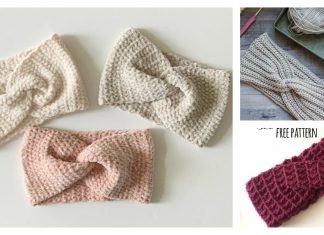 Twist Earwarmer Free Crochet Pattern