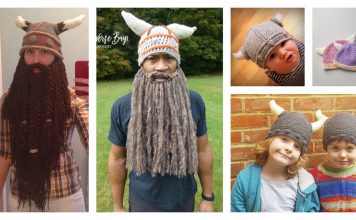 Viking Horn Hat Free Crochet Pattern and Paid