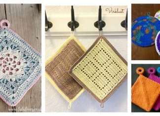 Double Sided Potholder Free Crochet Pattern