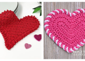 Heart Washcloth Free Crochet Pattern