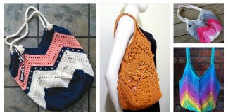 Granny Square Bottom Bag Free Crochet Pattern