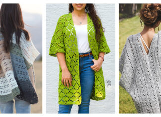 Lace Kimono Cardigan Free Crochet Patterns