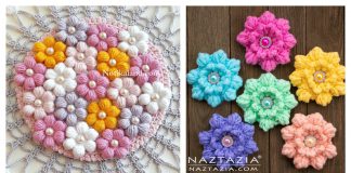 Puff Flower Free Crochet Pattern