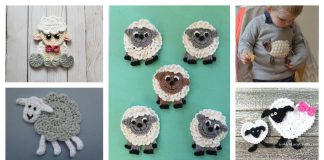 Sheep Applique Free Crochet Pattern and Paid