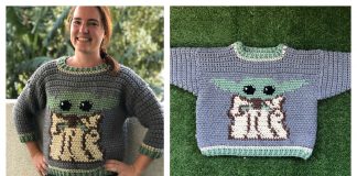 Baby Yoda Sweater Free Crochet Pattern