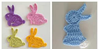 Bunny Rabbit Applique Free Crochet Pattern