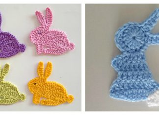 Bunny Rabbit Applique Free Crochet Pattern