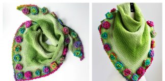 Flower Meadow Shawl Free Crochet Pattern