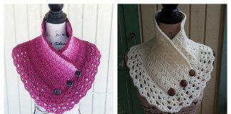 Lace Edging Cowl and Neck Warmer Free Crochet Pattern