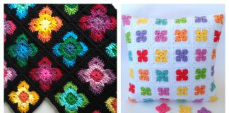 Retro Vibe Square Free Crochet Pattern