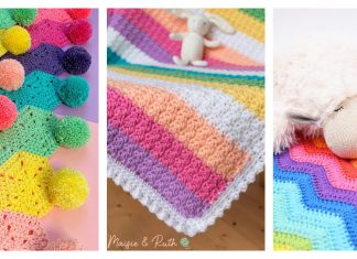 Rainbow Baby Blanket Free Crochet Pattern